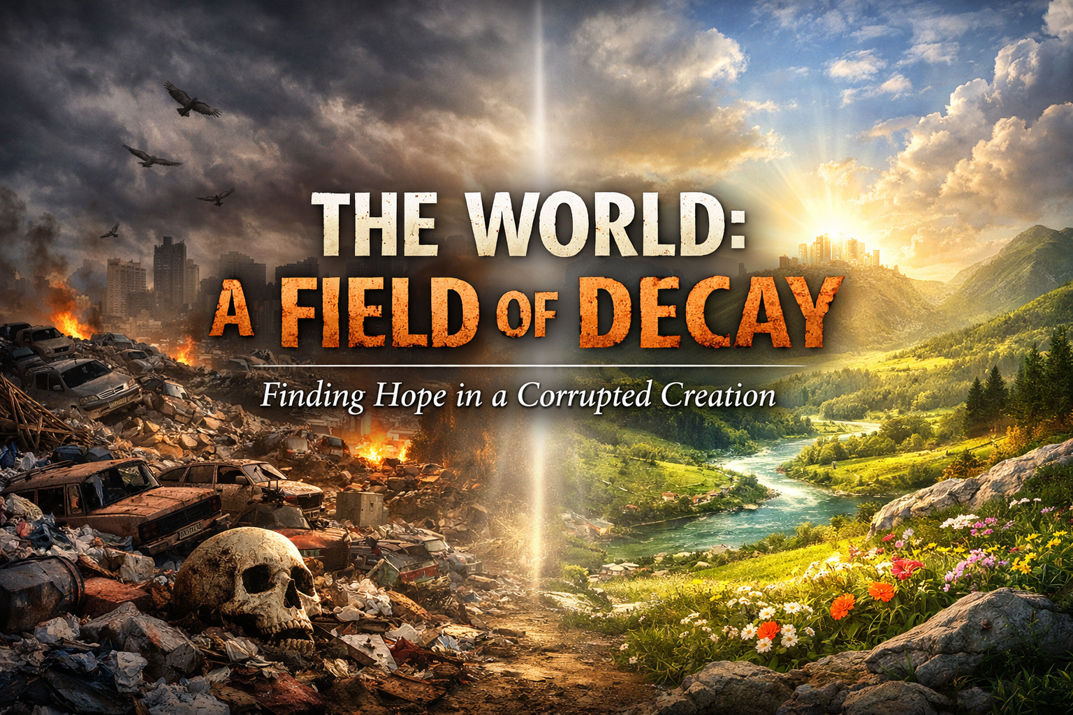 Focus on Kubora: "World corruption system illustrating decay and restoration of original design"