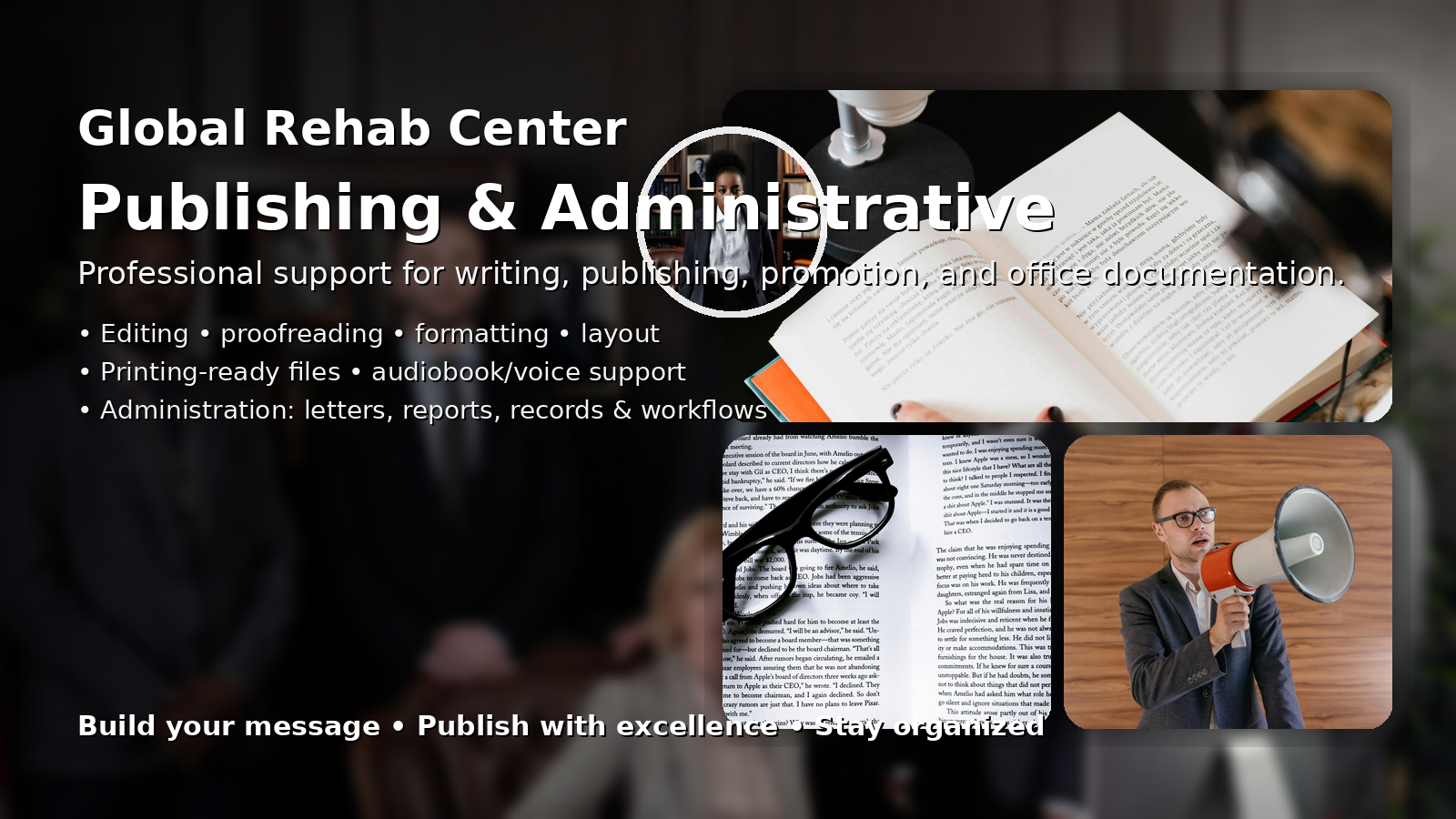 Publishing and Admin